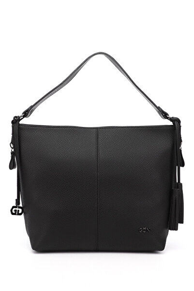 GÖNDERİ(R) Black Large Size Women's Shoulder Bag B6816