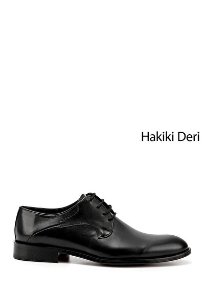 GÖNDERİ(R) Men's Charcoal Printed Leather Sole Genuine Leather Classic Shoes