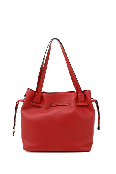 GÖNDERİ(R) Women / Girls Red Genuine Leather Hand and Shoulder Bag