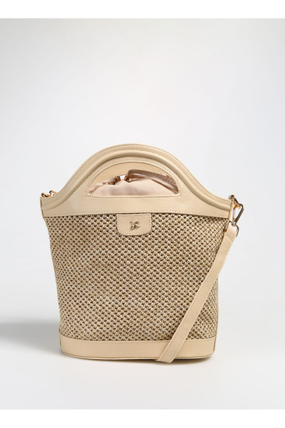 Fabrika Bej Kadın 37x27x15 cm Tote Çanta STRAW-ROIZ