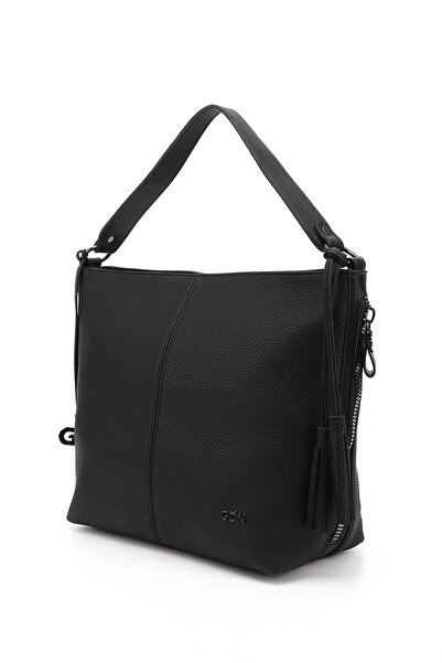 GÖNDERİ(R) Black Large Size Women's Shoulder Bag B6816