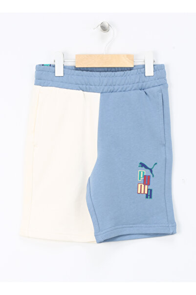 Puma Lastikli Bel Normal Mavi Erkek Çocuk Şort 67927220-READY SET BETTER Shor...