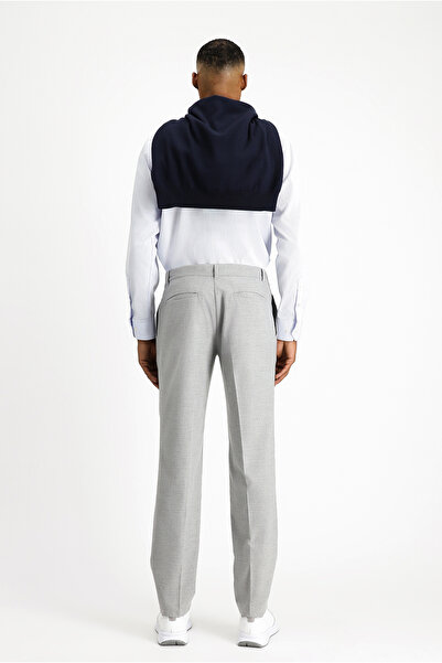 Kiğılı Slim Fit Dar Kesim Likralı Pileli Klasik Kumaş Pantolon