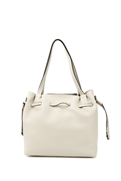 GÖNDERİ(R) Women / Girls Beige Genuine Leather Hand and Shoulder Bag