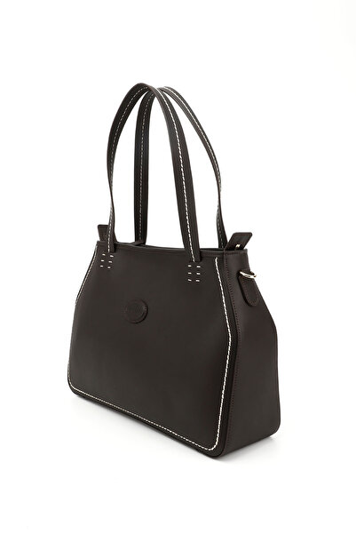 GÖNDERİ(R) Women's Brown Genuine Leather Hand and Shoulder Bag
