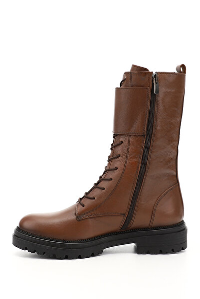 GÖNDERİ(R) Γυναικείες/Κορίτσια Tan Αντίκες Γνήσιες Δερμάτινες Μπότες με φερμουάρ