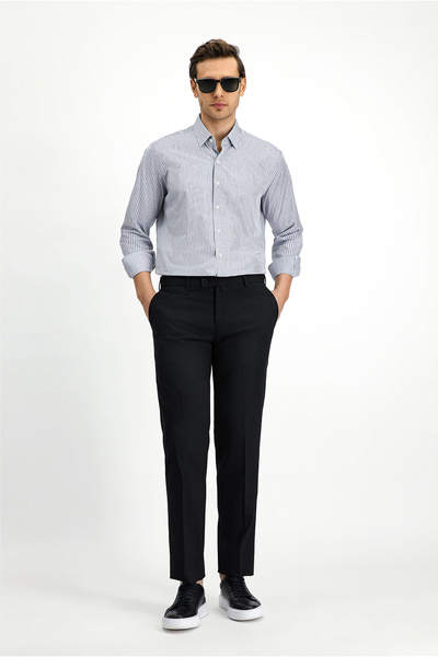 Kiğılı Slim Fit Slim Fit μάλλινο κλασικό υφασμάτινο παντελόνι