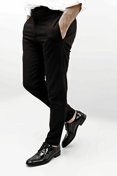 GÖNDERİ(R) Чоловічі чорні лаковані туфлі на шнурівці Kosele на підошві з натуральної шкіри класичні