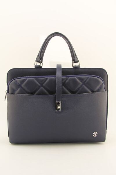 HNB Унісекс темно-синя сумка для ноутбука та документів 15 та 15,6 дюймів