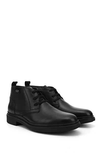 GÖNDERİ(R) Ανδρικές κλασικές μπότες από γνήσιο δέρμα με μαύρα κορδόνια