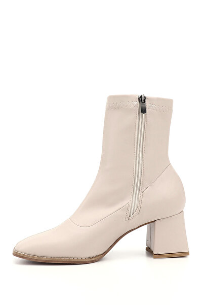 GÖNDERİ(R) Γυναικείες/Κορίτσια Stretch μπότες με φερμουάρ, αμβλύ δάχτυλο με χοντρό τακούνι