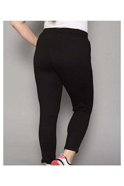 Double.Tt Plus Size Women's - Full Lycra, Lace-Up Super Comfortable Double Leg Ankle-Length High-End Pants