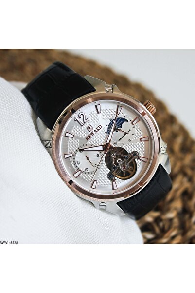 Reward RWA145528 Deri Kordonlu Otomatik Erkek Kol Saati