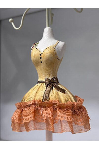 Yonca Hediyelik DEKORATİF BALERİN TASARIMLI TAKI STANTI DÜZENLEYİCİ, YÜZÜK- K...