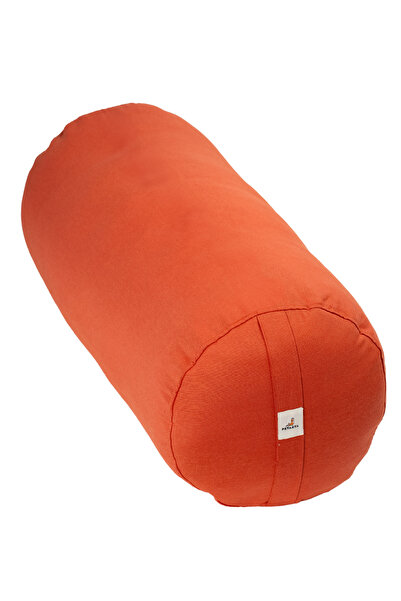 PETARYA Orange Yoga Bolster Support Cushion Meditation Pillow