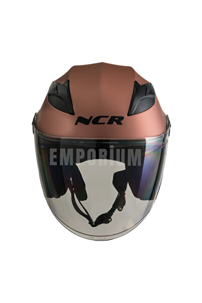 NCR Jet Çenesiz Rose Gold Kask (ECE BELGELİ)
