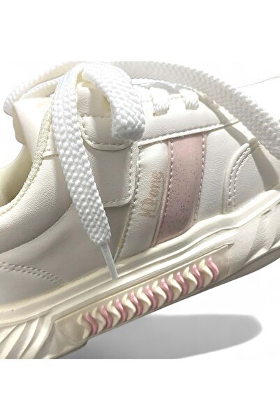 M.P. M.P 252-3521 Casual Spor Çocuk Ayakkabı - Beyaz-Pembe - 31