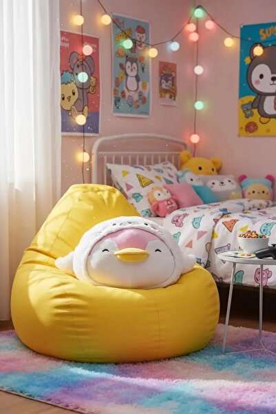 Miniso Okyanus Pengueni Serisi Şekilli Yastık (33Cm) - Pembe Pendy