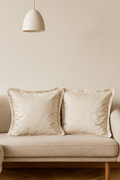 Vannes Home Fringed 45X45 2-Piece Throw Pillow Cover (2 Pieces)