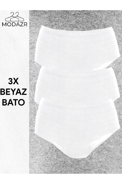 Aydoğan Women's Bato Panties White 3 Pack