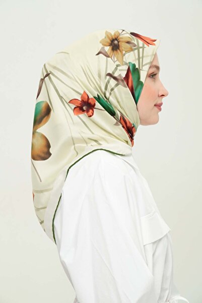 Madame Polo وشاح من الرايون منقوش يوميًا مقاوم للتجعد وغير قابل للانزلاق مقاس...