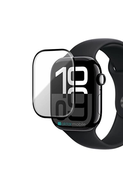 AktarMobile Apple Watch 10 46 mm uyumlu Ekran Koruyucu 3D Tam Kapatan Kavisli...