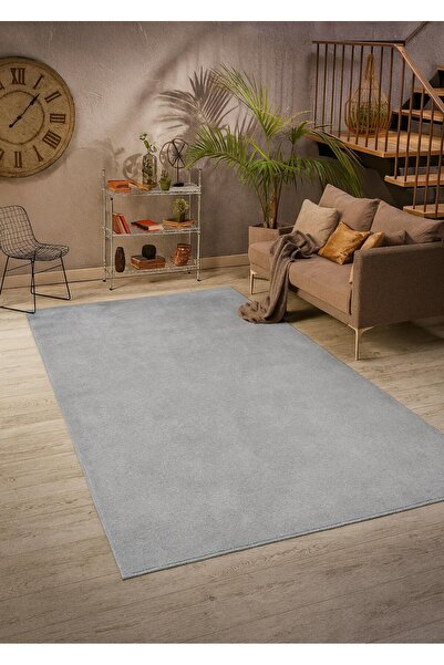 Bonny Home Relax Gray Stain Resistant Washable Non Slip Cutting Runner Plush ...