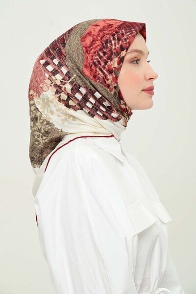 Madame Polo Eșarfă din raion cu model zilnic, anti-încrețire, anti-alunecare ...