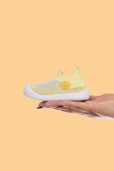 Mumenim Fire Boy/Girl Baby&Child Flexible, Comfortable Non-Slip Orthopedic Sole Yellow First Step Shoes/Sneaker