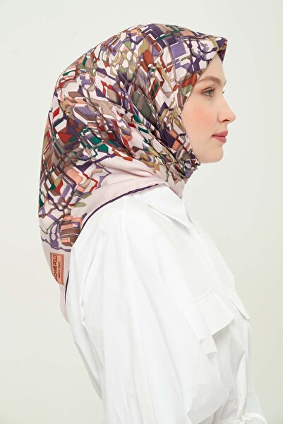 Madame Polo Φουλάρι με σχέδιο από ραγιόν καθημερινά που δεν ζαρωθείται και δε...