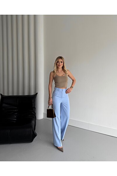 VUNTAL Çift Düğmeli Şık Pantolon