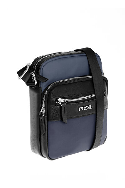 Fossil Lacivert 22x19x6 cm Erkek Çapraz Çanta 01FS2053