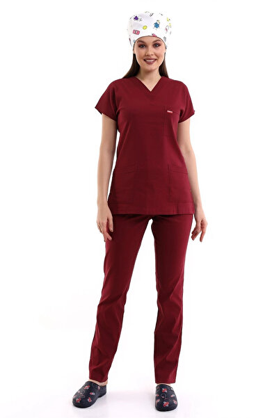 Bilenn Tekstil طقم جيرسي بأكمام الخفاش من Bflex - 4809 أحمر كلاريت