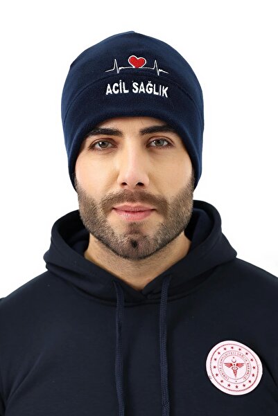 Bilenn Tekstil قبعة الطوارئ الصحية - الأزرق الداكن