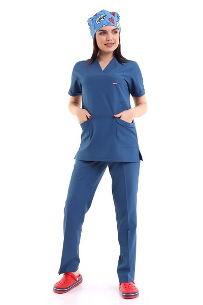 Bilenn Tekstil Γυναικείο Σετ Φάκελος Κολάρο - 37 Petrol Blue