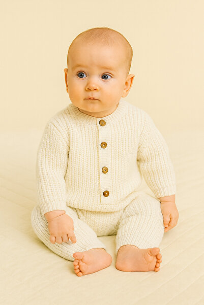 Minora Şık Unisex Triko Selanik Tulum Kemik