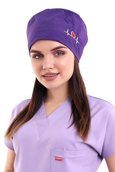 Bilenn Tekstil 128 Purple Bone Heart Rhythm Brodat