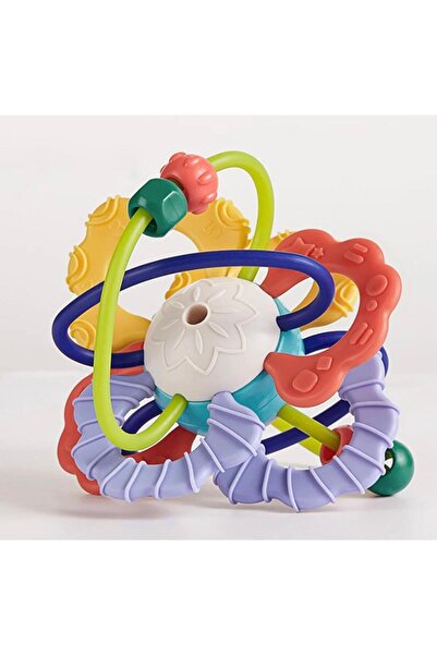 DISTORIATOYS Jucarie Minge dentitie si senzoriala pentru bebelusi, zornaitoar...