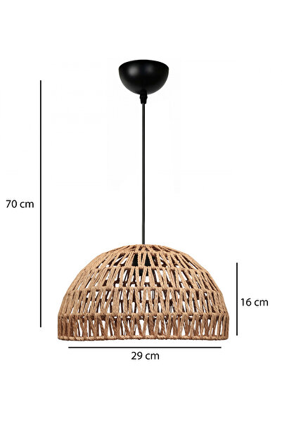 HOMİNG Homing Karon El Yapımı Natural Sarkıt Avize 241904