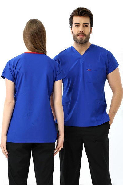 bflex Top unic cu mânecă liliac unisex - 6411 Saks Blue Soft