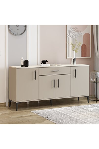 Betroya Laura Konsol Kumtaşı Traverten, Tv Sehpası, Tv Ünitesi, Kahve Köşesi, Gümüşlük, Çok Amaçlı Dolap