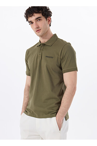 Discovery Expedition Haki Erkek Relaxed Fit Polo T-Shirt D4SM-TST3248