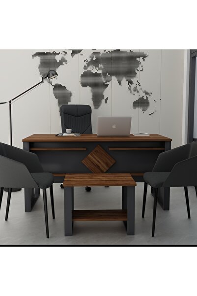 Betroya Boss Sehpali Ofis Masası, Büro Takımı, Çalıma Masası, Sehpa (Sandalye ve Aksesuarlar Dahil Değildir)