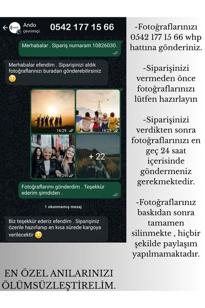 Andoweb 20x20 Fotoğraf Baskısı ( 3 Adet )