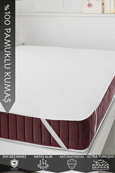Buy & Albenimm Pamuklu Sıvı Su Geçirmez Ped Köşe Lastikli Tek Çift Kişilik Ço...