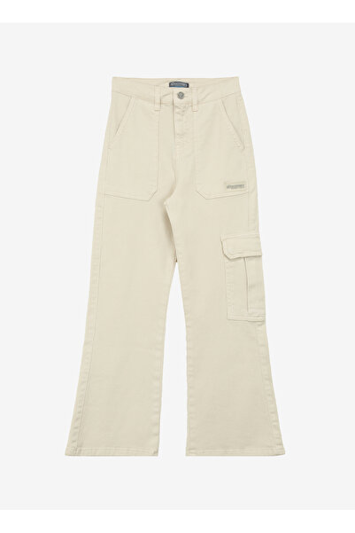 Discovery Expedition Normal Bel Düz Paça Bej Kadın Pantolon D4SG-PNT3065