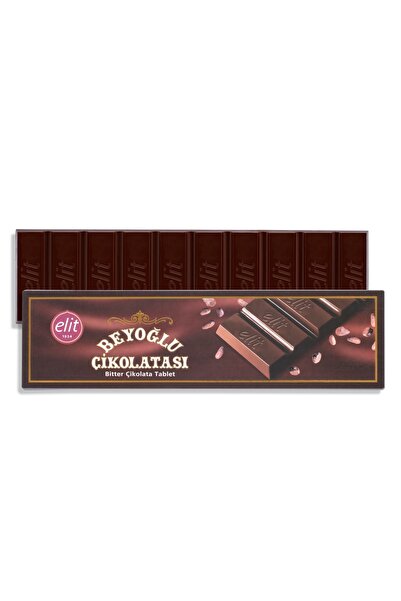 Elit Çikolata Meşhur Beyoğlu Çikolatası Bitter Tablet Çikolata 300g Glutensiz