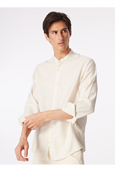 FABRIKA COMFORT Bej Erkek Hakim Yaka Regular Fit Gömlek FC4SM-GML 0890