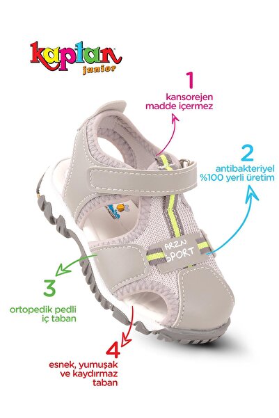 KAPTAN JUNIOR Boy's Orthopedic Sandals - Baby Bazne 505
