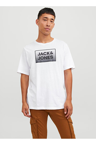 Jack & Jones Yuvarlak Yaka Krem Erkek T-Shirt JJESTAR JJ TEE SS NOOS